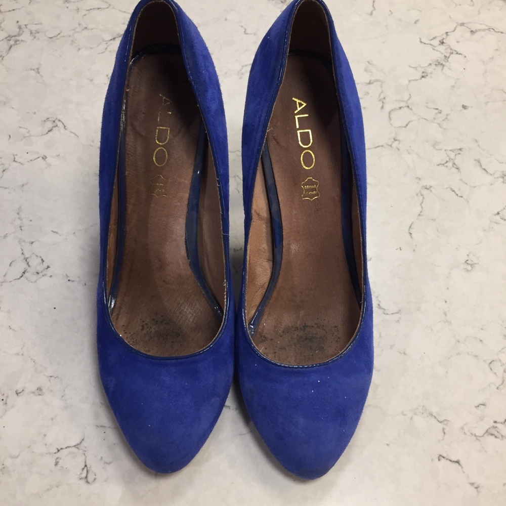 Aldo Cobalt Blue Heels